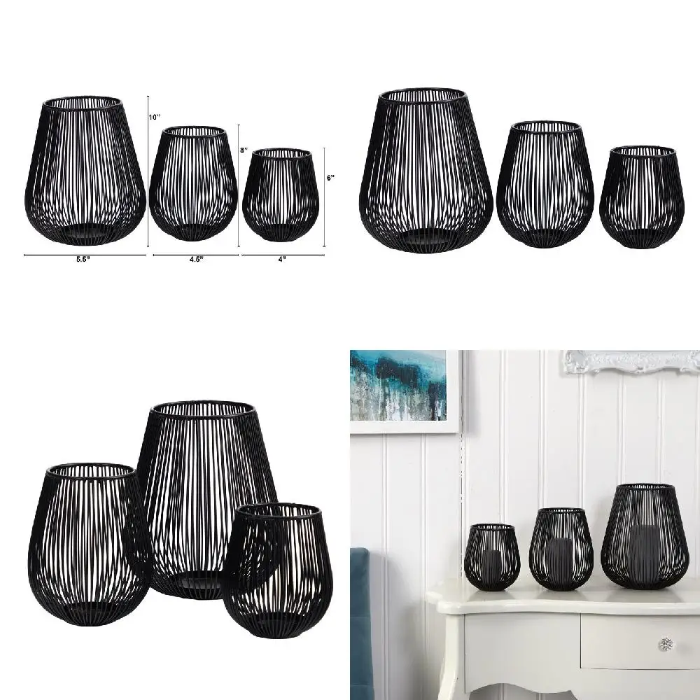 

Elegant Elegant Set of 3 Metal Tea Light Candle Holder