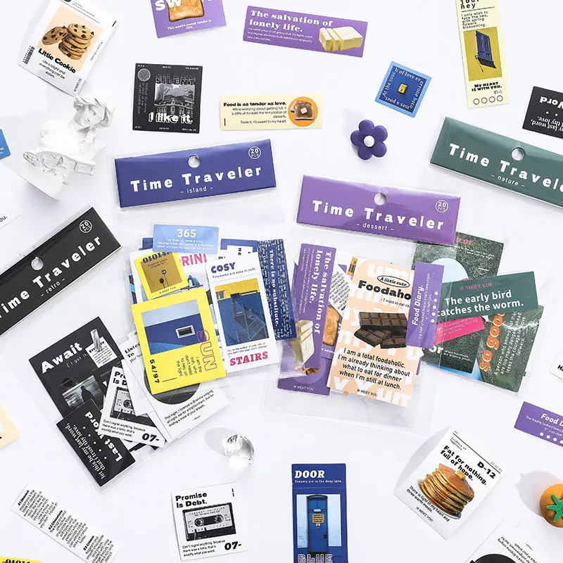 

20sheets/pack Ins Stickers Set DIY Scrapbooking Supplies Collage Stationery Craft Decor Stickers Junk Journal Adhesive