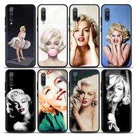 marilyn monroe and cute kitty cat mobile phone shell for xiaomi mi a2 8 9 se 9t 10 10t 10s cc9 e note 10 lite pro 5g case coques