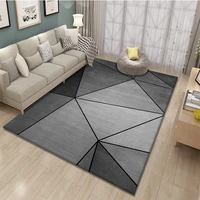 Geometric Rugs Irregular Pattern Lines Fresh and Clean Rugs Large Floor Mats Suitable for Bedroom Living Room Kitchen Bathroom