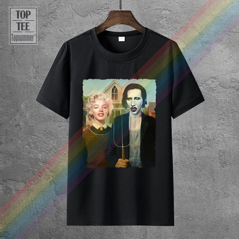 

Marilyn Monroe T-Shirt Manson T-Shirt Funny Glamour Pinup 2019 Funny Cotton Casual Top T Shirt Printed Tops Summer Tee Shirts