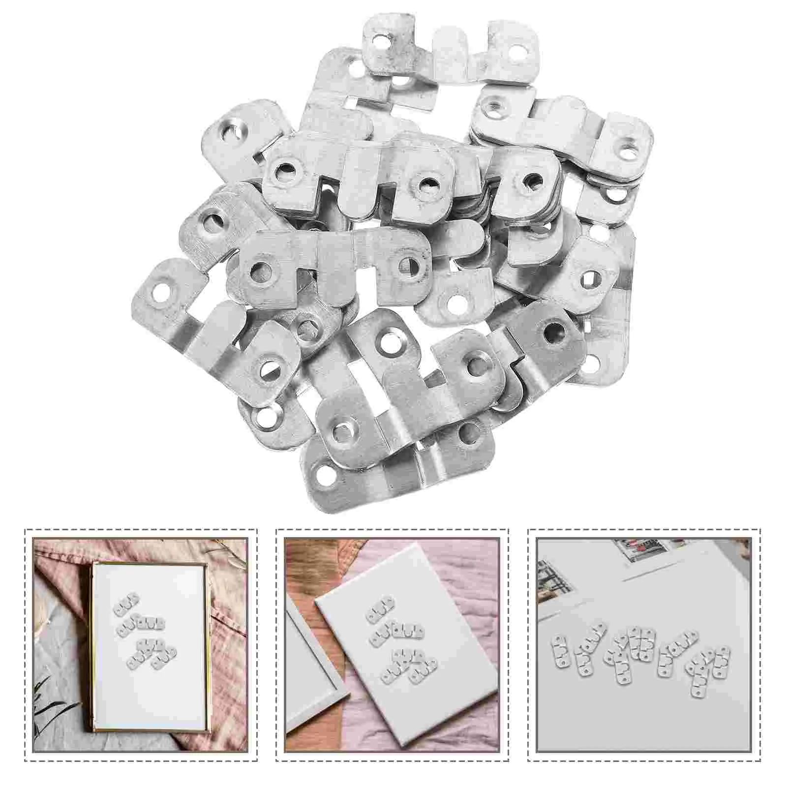 

15 Pairs Picture Display Heavy Duty Picture Hangers Keyhole Hangers