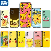 pikachu lovely baby cartoon for honor 60 50 20 se pro x30 10x 10i 10 9x 9a 8x 8a lite silicone soft tpu black phone case cover
