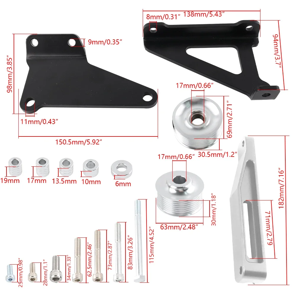 Набор шкивов для Honda Acura K20 K24 K сменные детали и аксессуары автомобиля крепления