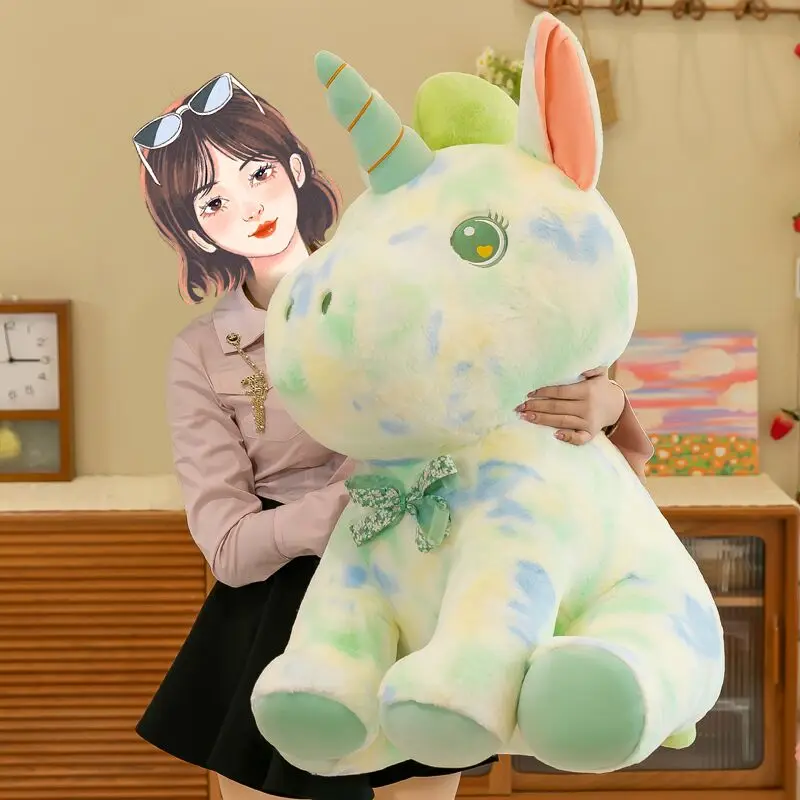 

Kawaii Colorful Unicorn Plush Toy Big Size Stuffed Animal Unicorn Pillow Kids Toys Birthday Christmas Gift for Girl Boy