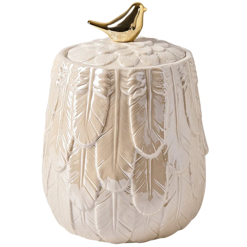 Скандинавская керамика для хранения чая банка домашнего настольного баночка