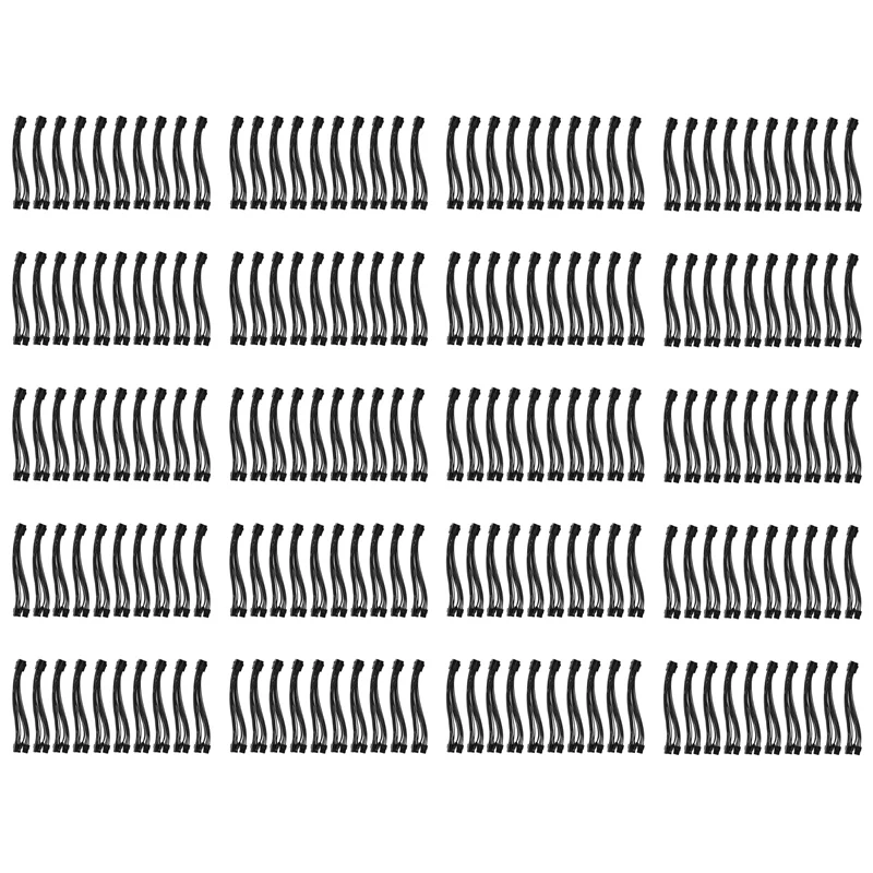 

200 шт., видеокарта 20 см, 8-контактный разъем «мама» на 2x8p (6 + 2), штырьковый цвет, Мужская Pcie PCI Express 18AWG, 4-линейный кабель