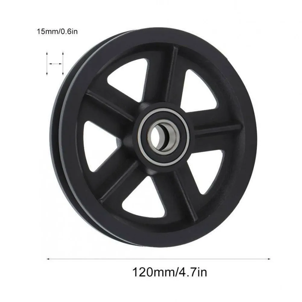 

2pcs 120x15mm Barn Door Sliding Rollers Hardware Replacement Parts Pulley Wheels Rail Windows Door Rollers Accessories