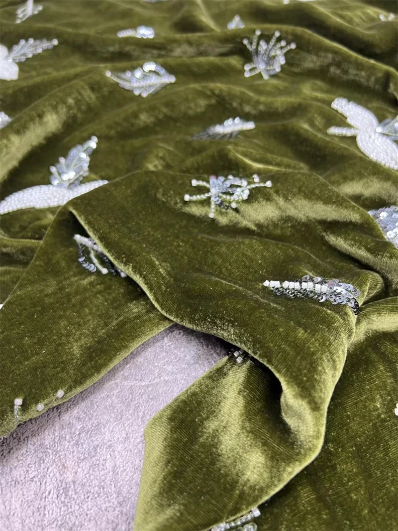 Высококачественная Вельветовая ткань из натурального шелка осенне-зимний жилет