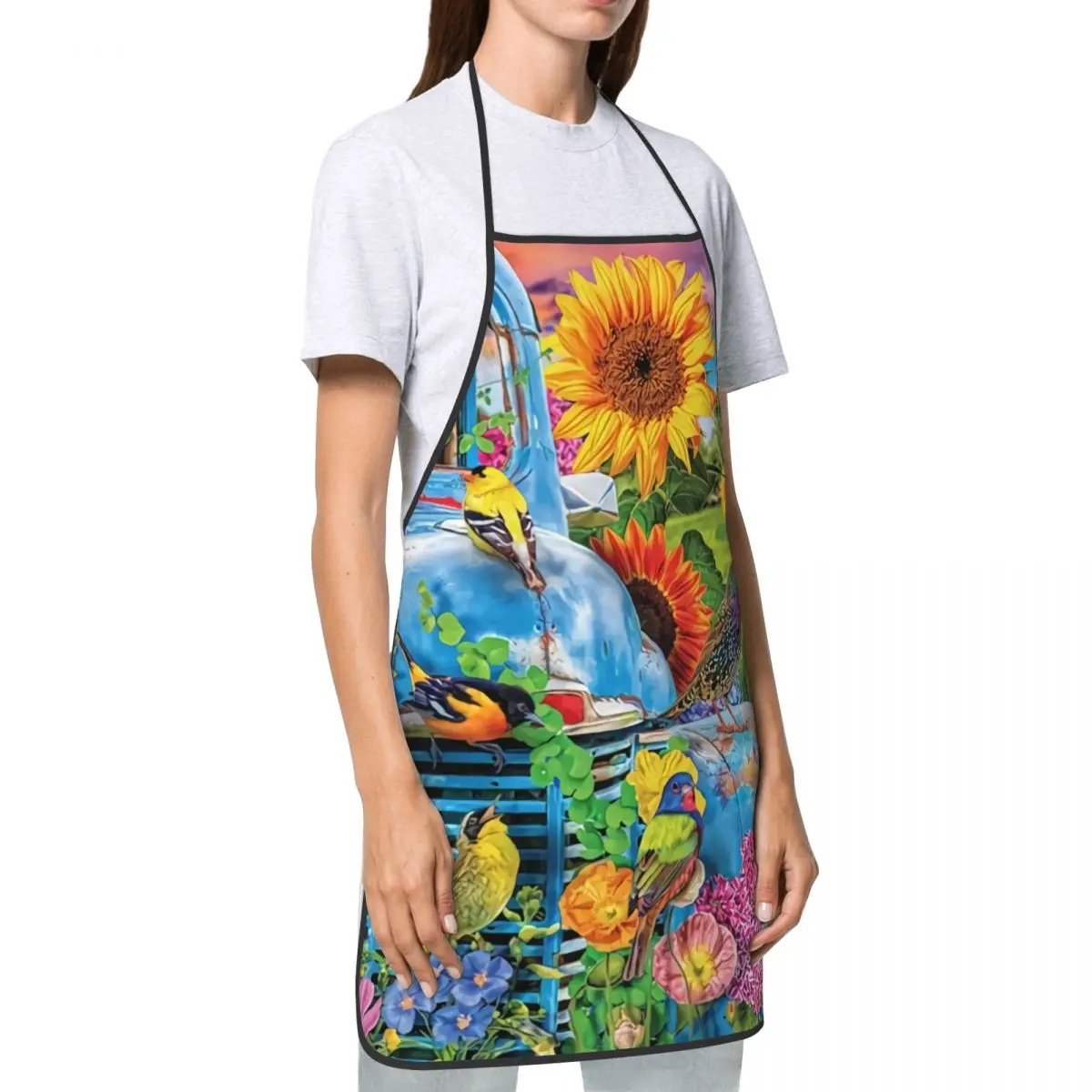 Забавные фартуки на заказ с изображением Songbirds ферме унисекс для мужчин и женщин