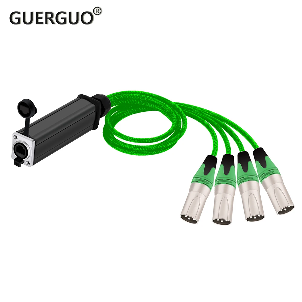Аудио кабель GuerGuo RJ45 к XLR сплиттер DMX для змеиного кабеля 0 5 м-10 м