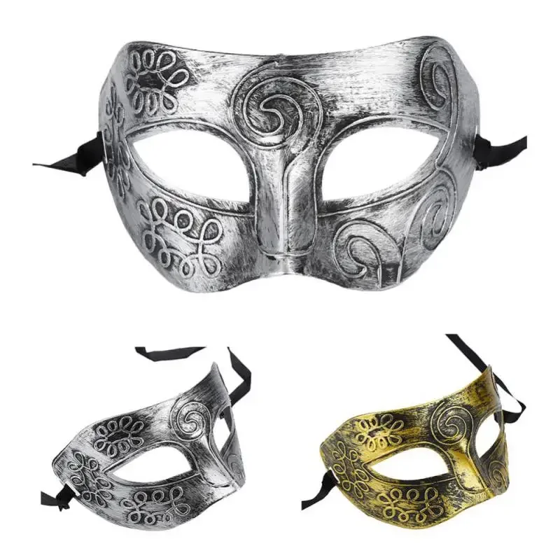 Ретро Раскрашенная полумаска для маскарада Венецианская маска аксессуары