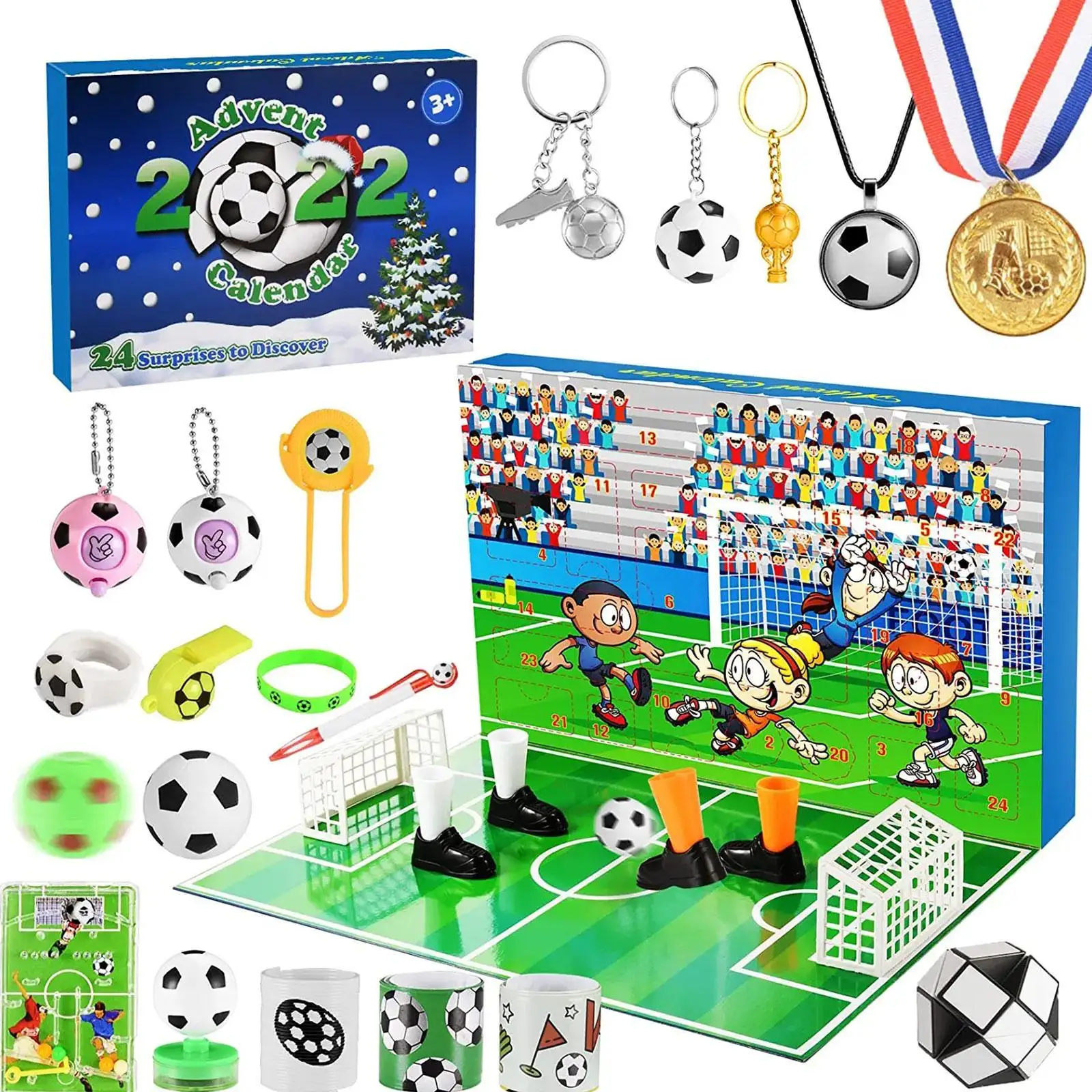 

Advent Calendar 2022 For Boys: Sports Theme Soccer Ball Toys Advent Calendar Toys For 3-12 Kids Christmas Gift Ideas For Teens