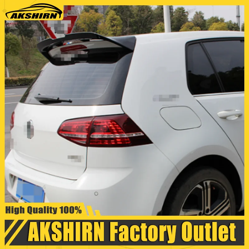 

MK7 Rear Roof Spoiler for Volkswagen VW Golf 7 MK75 VII GTI R Rline Spoiler 2014-2019 High Quality ABS Piano Black boot Wings