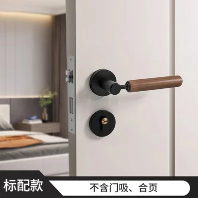 

Бесшумный дверной замок из цинкового сплава с деревянной ручкой