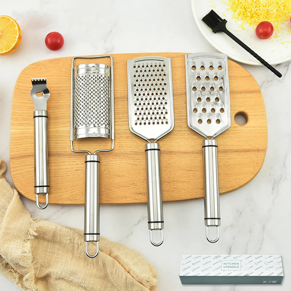 

Handle Food Cheese Graters Slicers Salad Grinder Handheld Utensils Spice Countertop Kitchenware Accessories Stainless Steel