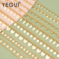yegui c5518k gold chain0 3 micronsjewelry accessoriesgolden chainjewelry findingsdiy chain necklacejewelry making1mlot