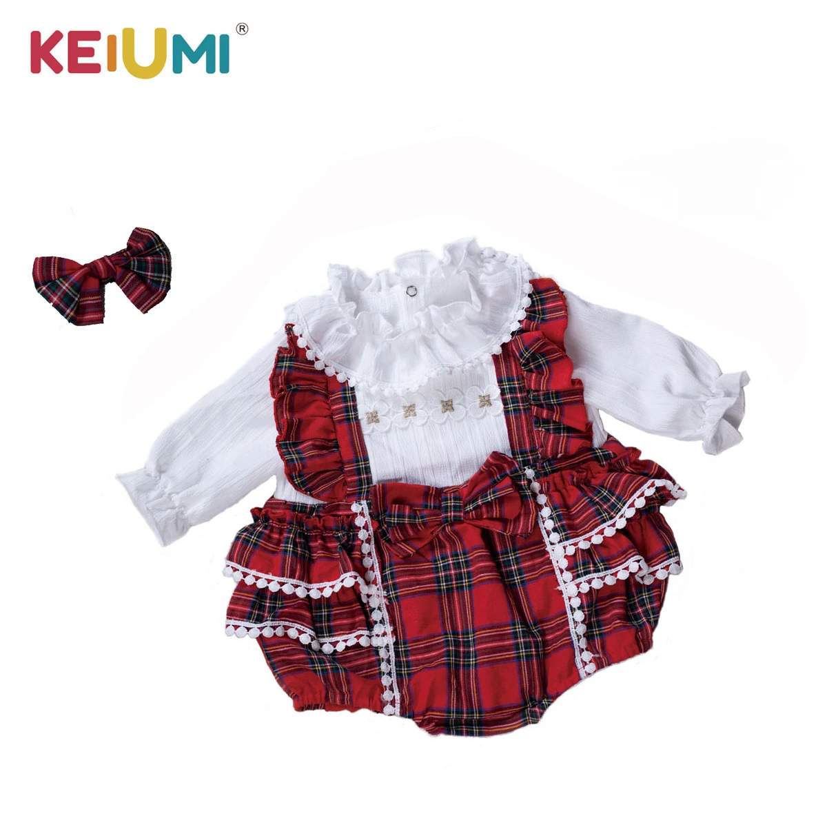 Детские комбинезоны KEIUMI костюм с платьем для кукол реборн 22-23 дюйма реальные и
