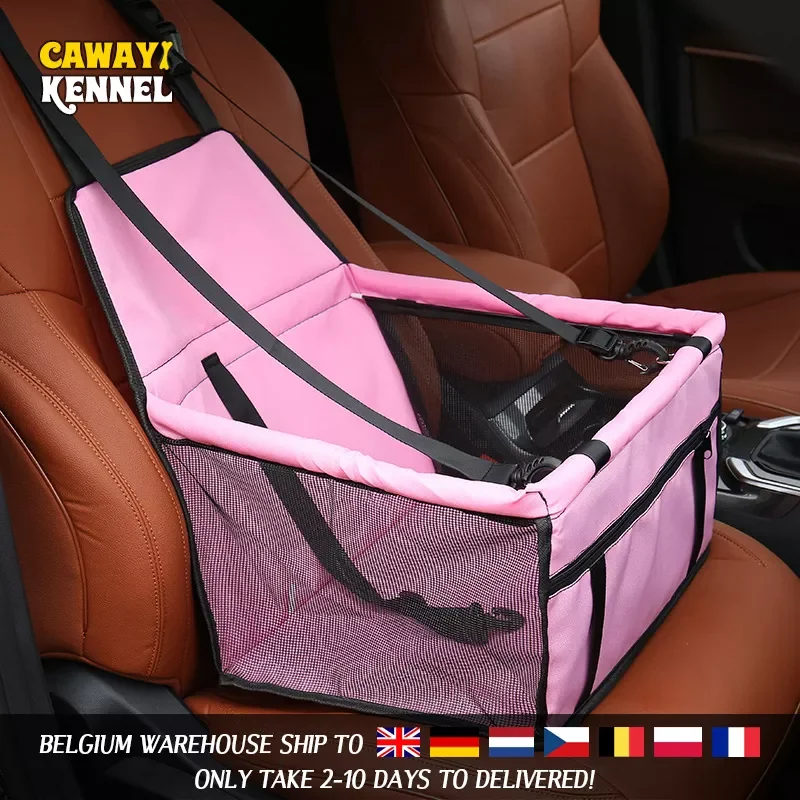 

2023 CAWAYI KENNEL Travel Dog Car Seat Cover Folding Hammock Pet Carriers Bag Carrying For Cats Dogs transportin perro autostoel