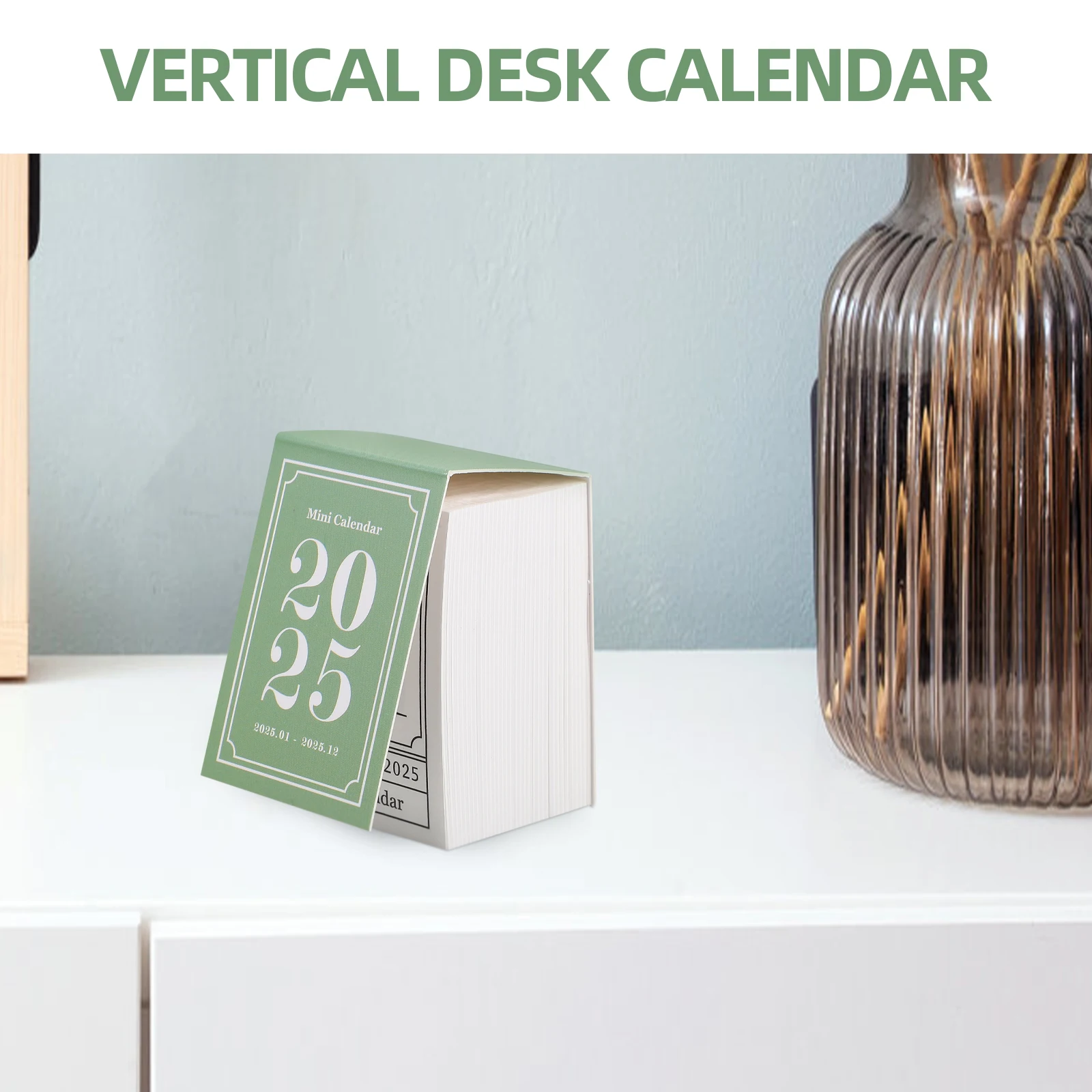 Мини-английский настольный календарь 2025 года креативное украшение для офиса