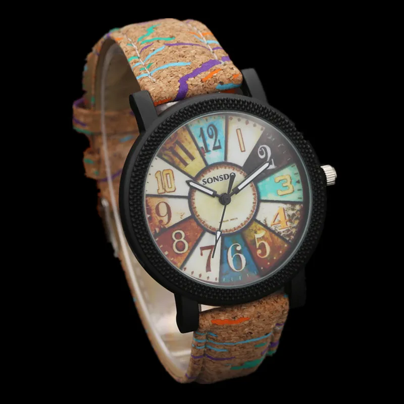 

Fashion Wood Design Women's Watches Leather Quartz Ladies Clock Dropship Female Wristwatch Gift Sales reloj mujer montre femme