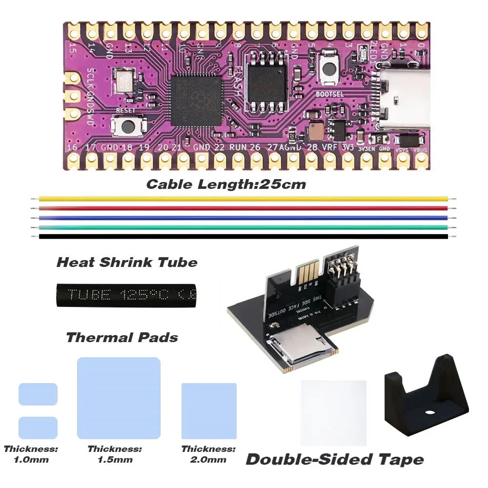 Фото Замена платы PicoBoot IPL, мод-чип RP2040 USB TYPE-C для Nintendo Gamecube NGC с адаптером SD2SP2 и кардридером GC2SD. №4