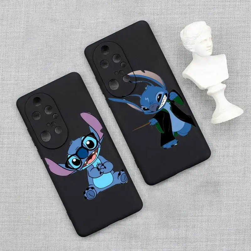 

Disney Stitch Phone Case For Huawei P20 P30 P40 P50 Lite E P Mate 50 40 30 20 Pro Soft Cover