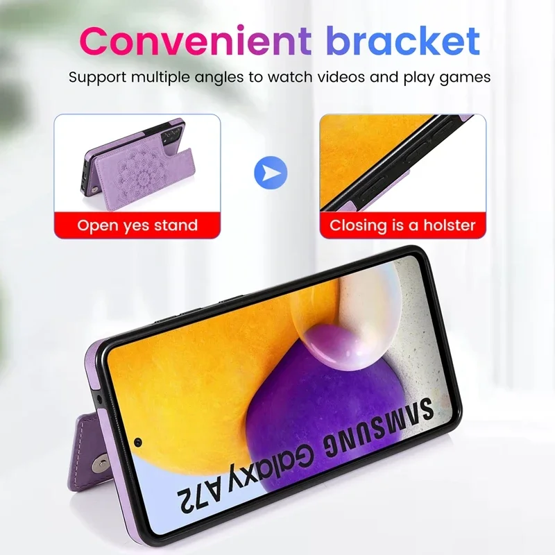 Чехол-Кошелек из искусственной кожи в стиле ретро с откидной пряжкой кожаный