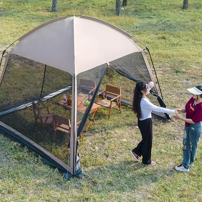 Tent Insect Net With Zipper Garden Waterproof Pops-up Mosquito Mesh Tent