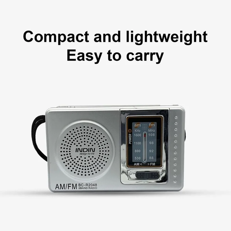 R2048 Portable Radio Pocket Size Telescopic Antenna Battery Powered Mini Multifunctionl AM FM for Elder | Электроника