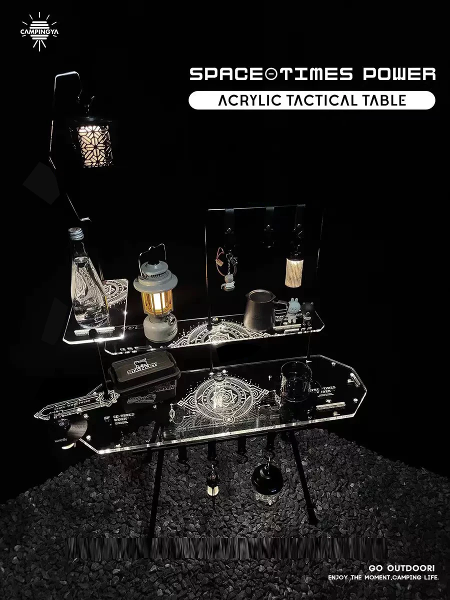 Прозрачный стол для скейтборда хранения вспомогательный кемпинга на открытом