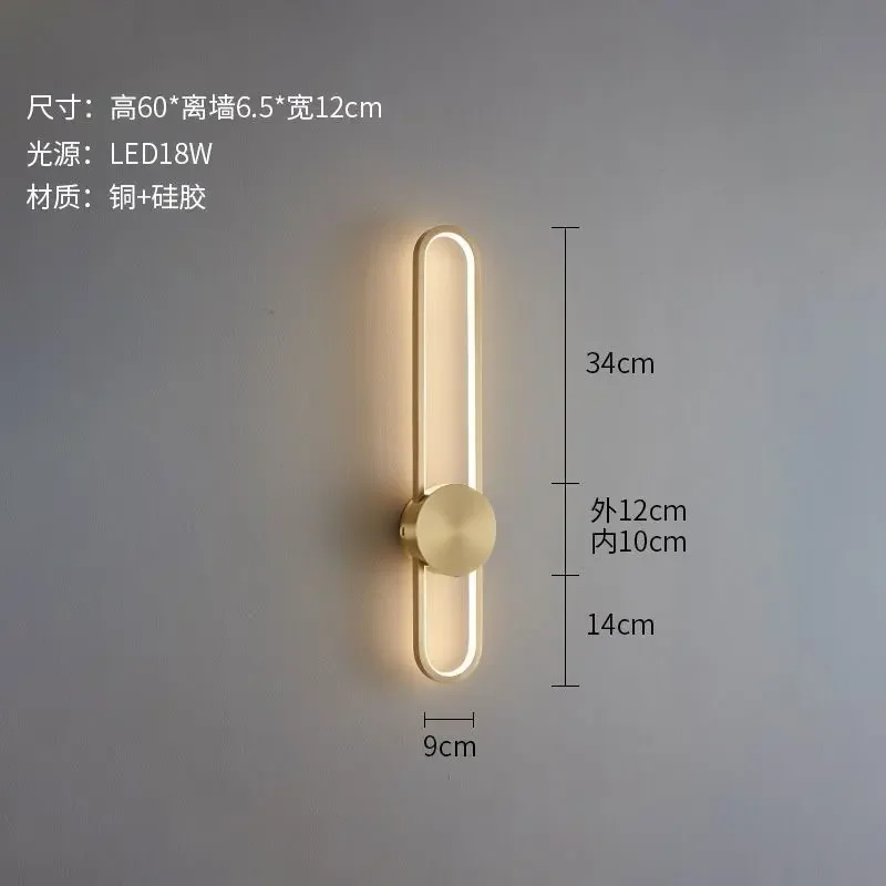 

Скандинавский минималистичный настенный светильник, украшение, фон, стена, спальня, гостиная, настенный светильник, коридор, фойе, столовая, светодиодный светильник Str