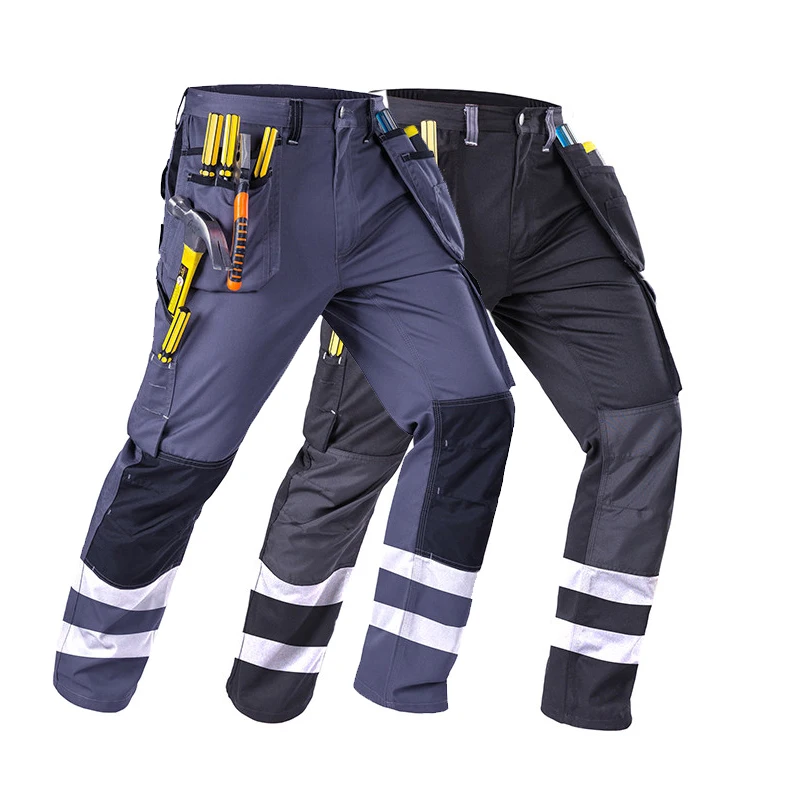 Men's Cargo Pants Multi Pockets Safari Style Workwear Pants Polycotton Mens Outwear Straight Casual Trousers Work Men