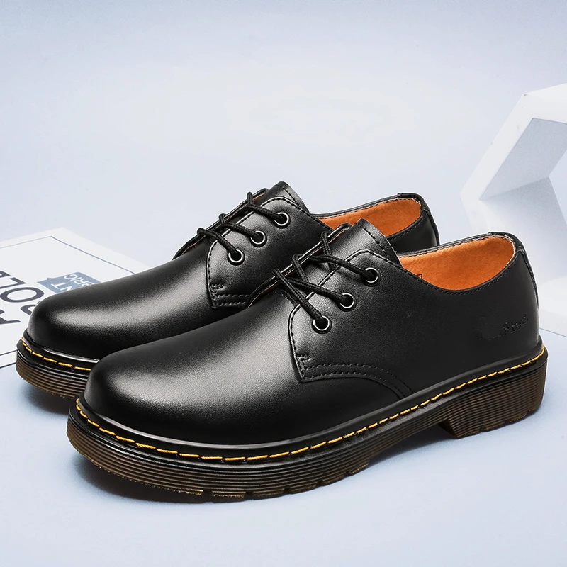 

Outdoor Beef Tendon Outsole Genuine Leather Work Shoes Handmade Casual Oxford Shoes Lace Up Formal Shoes Men's Large Size 35-47