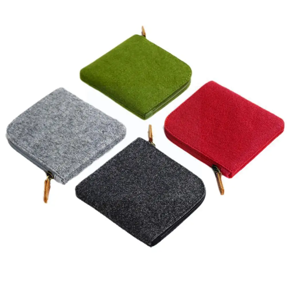 

Фетровый мини-кошелек, для мужчин и женщин, ретро, U7i9