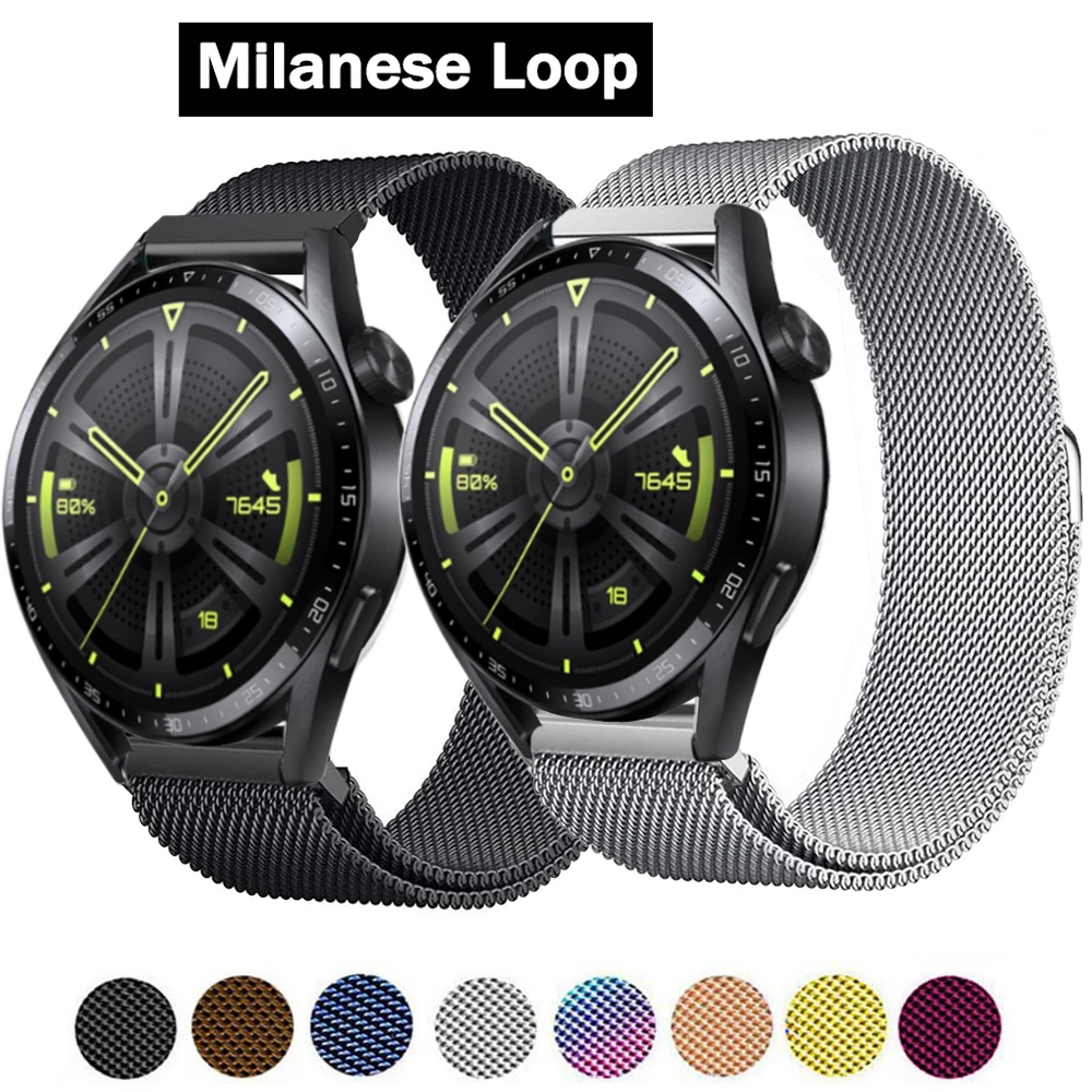 

20mm Magnet Buckle Strap For Samsung Galaxy Watch 4 40mm 44/Active 2/watch 3 41mm 22mm Gear S3 Frontier Bracelet Huawei GT 2 Pro