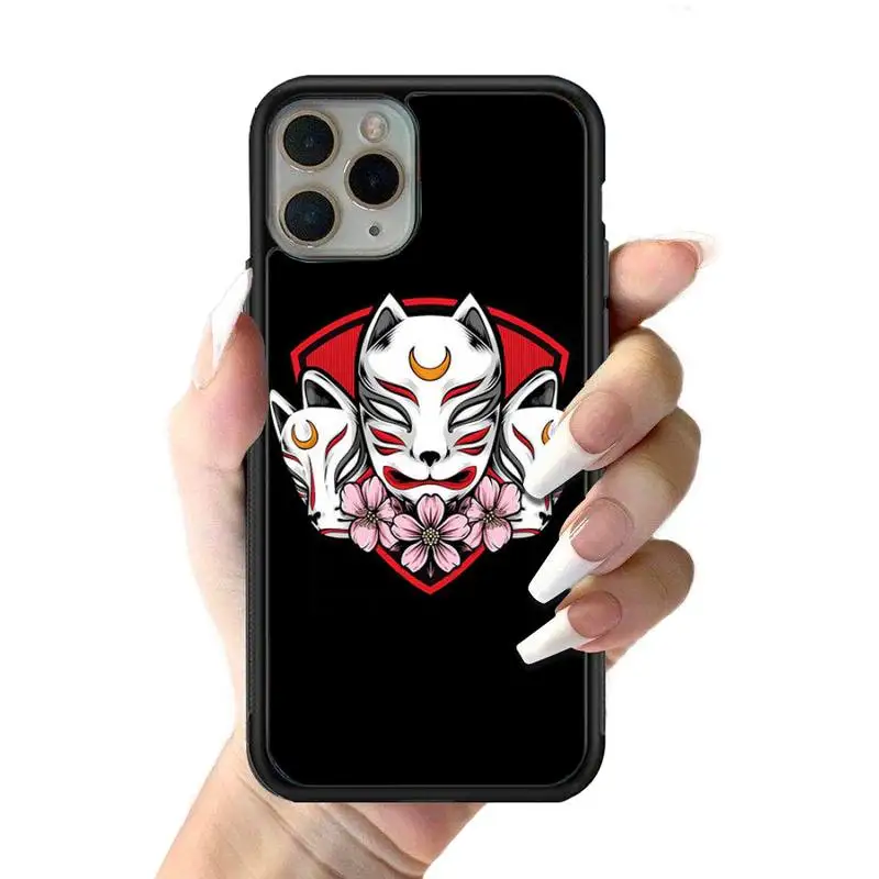 FHNBLJ чехол для телефона с изображением японской китайской маски лисы силиконовый