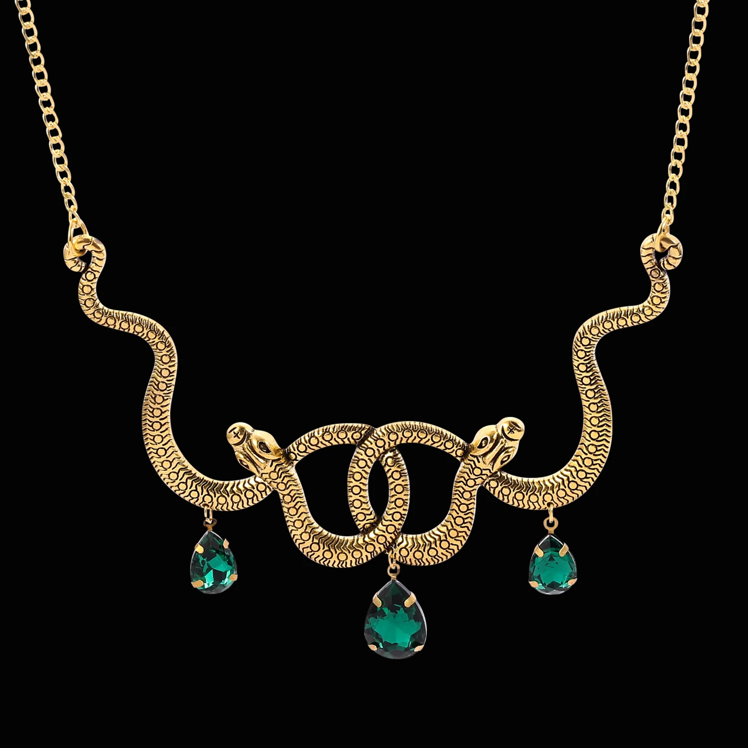 Женская винтажная подвеска в виде змеи стиле панк | Украшения и аксессуары