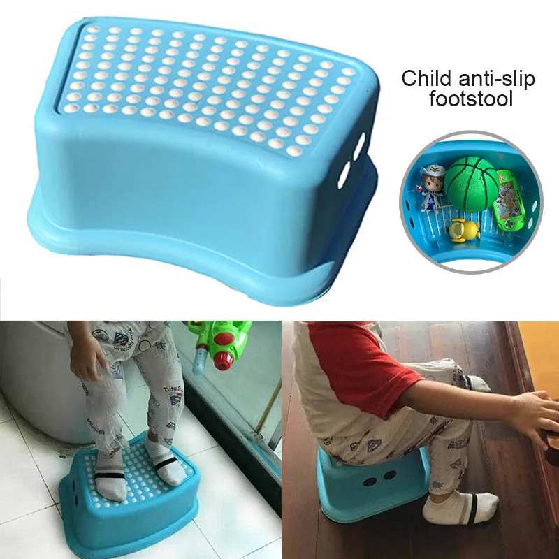 toilet footstool Pedal Stool Non-slip Toilet Potty Hand Wash Pad Footstool Training Children Bathroom Pedal Step Stool
