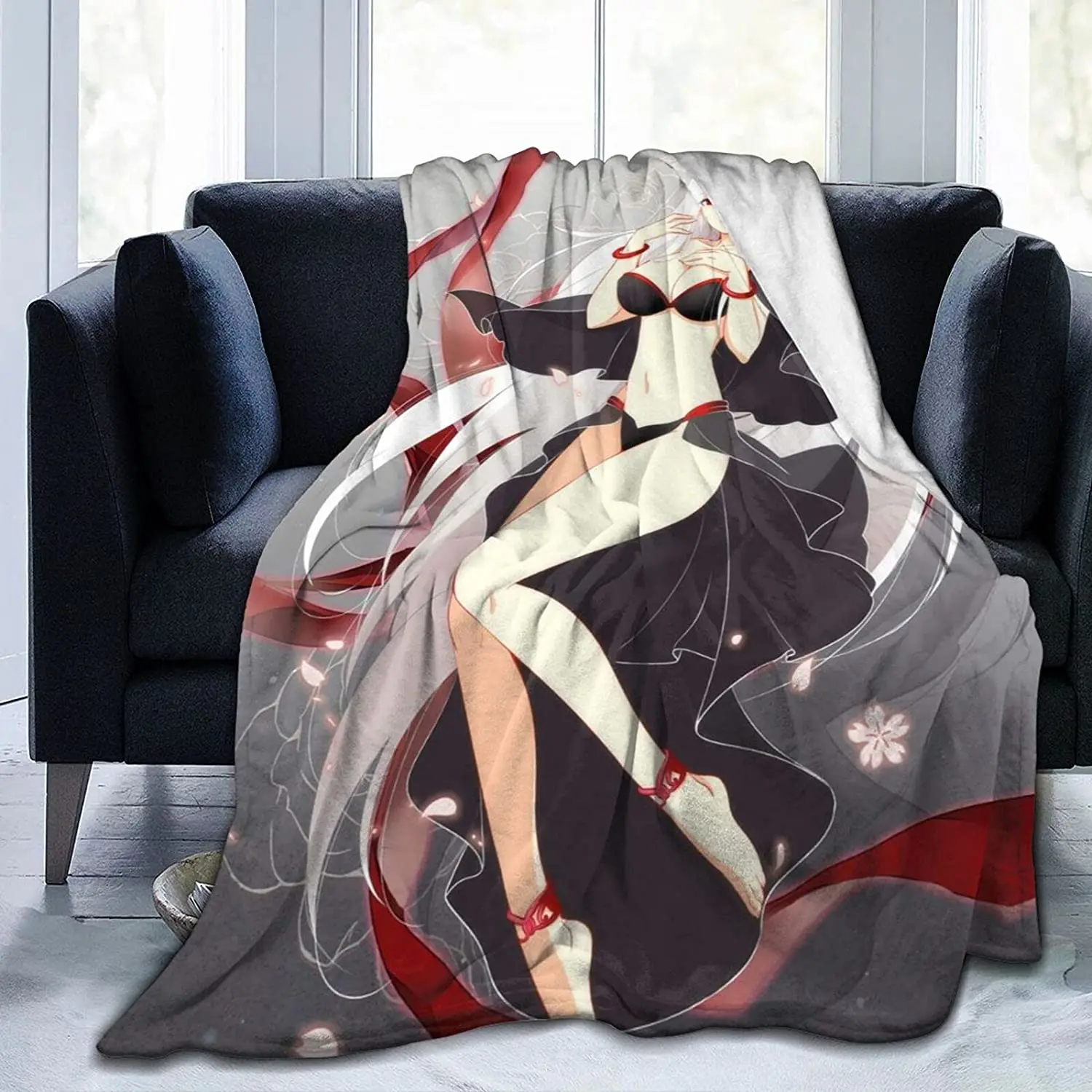 

Irisviel Von Einzbern Fluffy Soft and Comfortable Blanket, Anime Warm Embrace of Sympathy