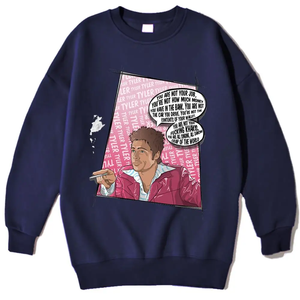 

You are not Hip Hop Print Clothing Man Funny Fleece Hoodies Creativity Warm Loose Menswear Fashion Crewneck Hoody Fashion New