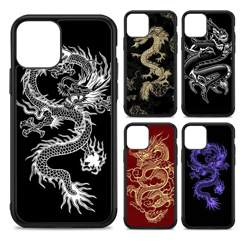 

Dragon Phone Case Silicone PC+TPU Case for iPhone 11 12 13 Pro Max 8 7 6 Plus X SE XR Hard Fundas