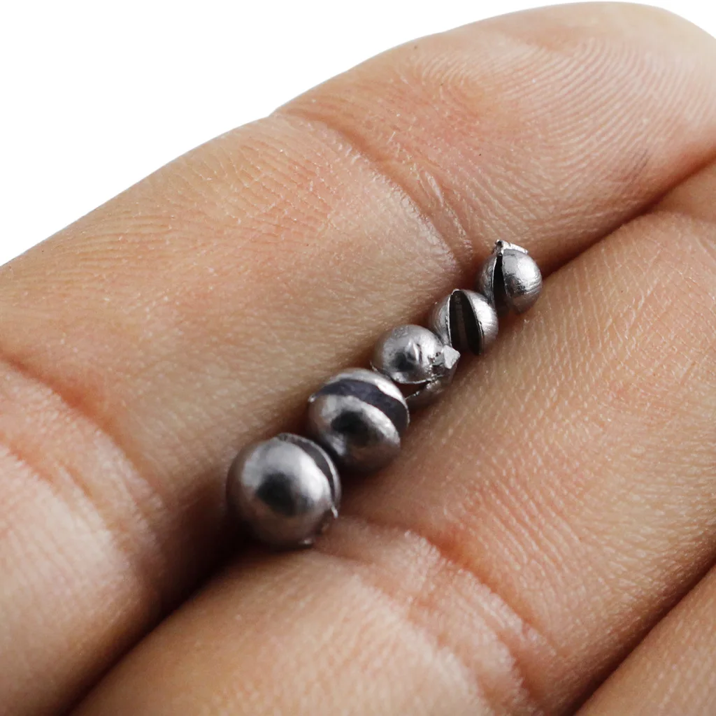 

205 PCs/Lot Durable Slotted Tungsten Beads Gold Silver Black Jig Nymph Fly Tying Material