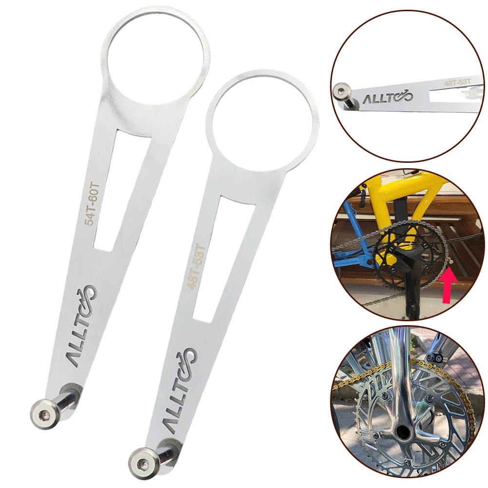 Bicycle Accesseries Foldable Bike Guide Single Disc Sprocket Chain Cycling Silver 48 53T 54 60T Bikes