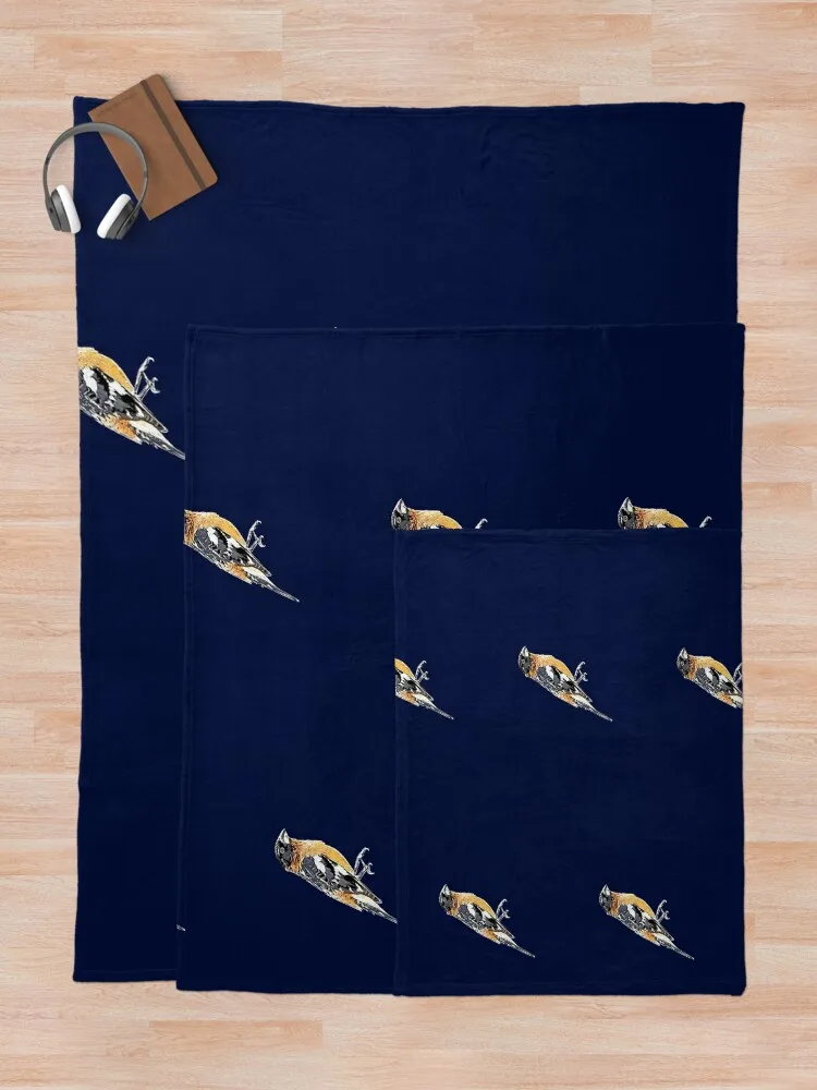 Черная голова Grosbeak белое альтернативное дизайнерское одеяло диваны одеяла