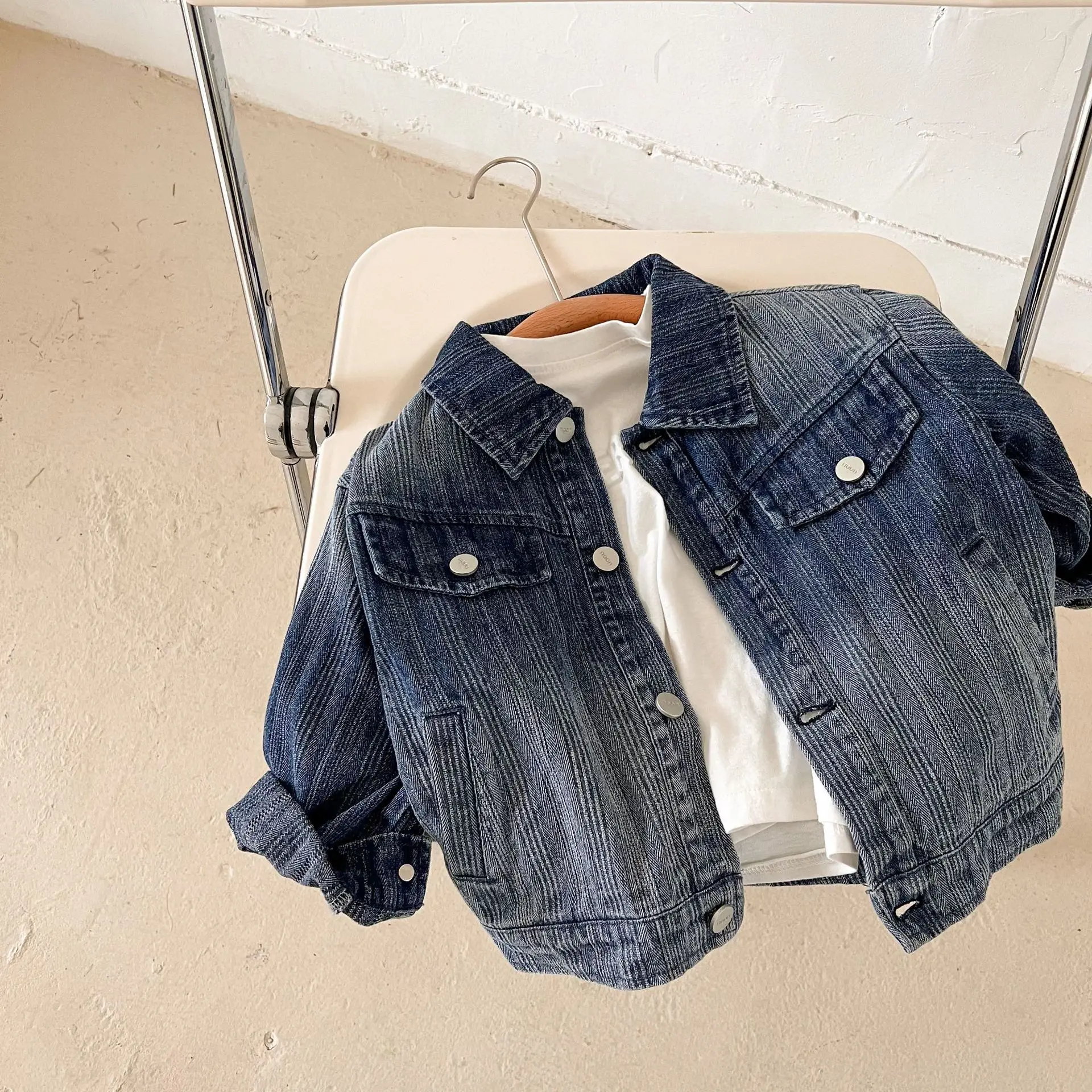 

Children Denim Coat Autumn New Products Boys Girls Denim Coat Baby Short Top Autumn Clothes Fall Clothes for Kids Outerwear