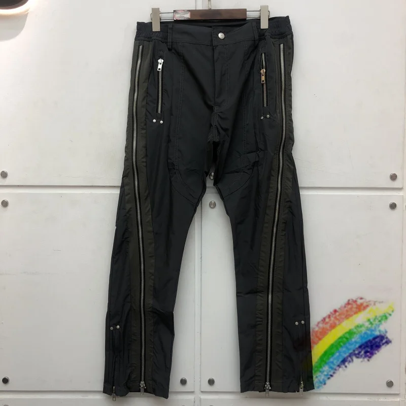 

2021FW Zipper Man Pants Men Women High Quality Multi-pocket Drawstring Cargo Pants Overalls Trousers