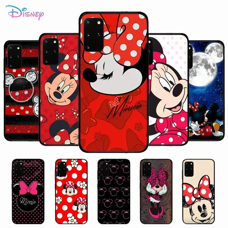 

Disney Minnie Phone Case for Samsung S10 21 20 9 8 plus lite S20 UlTRA 7edge Funda Cover