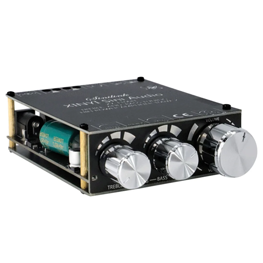 

100Wx2 Stereo Sound Bluetooth-compatible 5 0 AUX-in Amplifier Board Treble Home Theater Audio Amp Electronic Component