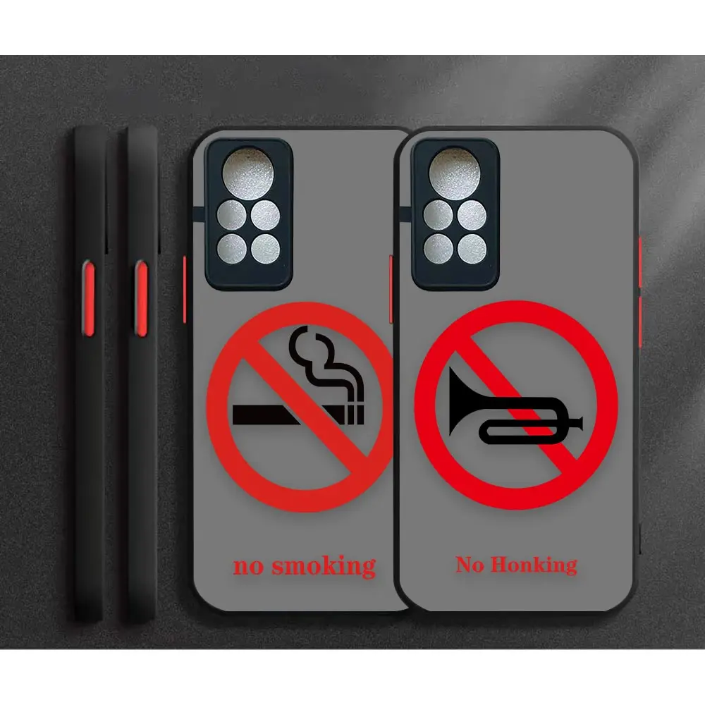 

Matte Case Funda Coque For Infinix NOTE 11 10 8I 8 7 PRO HOT 12 12I 11S 10I 10S 9 8 PLAY NFC Case Para Warning Safety Sign​